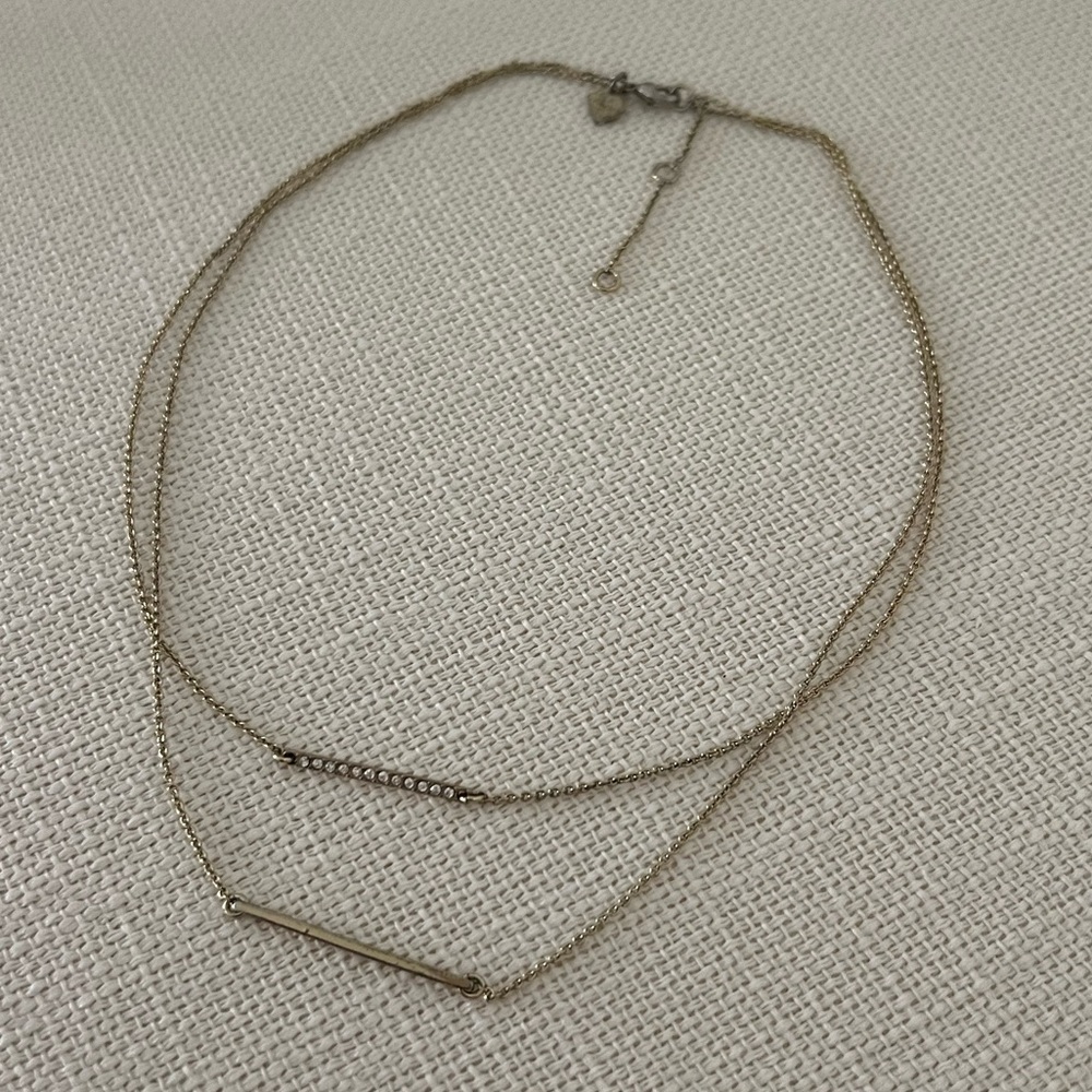 Diamond Bar Necklace